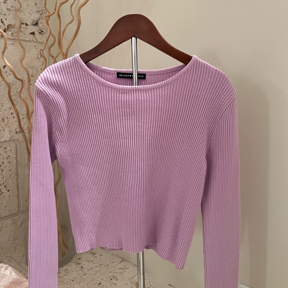 Brandy Melville Purple Long Sleeve